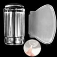 thumbnail image 4 of Women Nail Art Seal Stamper, Detachable Smudge-Proof Plastic Silicone Non-Deformed Transparent Solid Color Nail Stamping Printing Seals with Scraper for Manicure Moon Shape DIY, 4 of 8