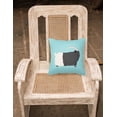 thumbnail image 2 of Welsh Black-Necked Goat Animal Art Checkboard Design Fabric Decorative Pillow, 2 of 2
