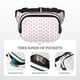 thumbnail image 5 of Balery Pink Paw Mochila Cinturón para Mujeres y Hombres, Bolsa de Cintura Impermeable de Doble Capa con Correa, 5 of 9