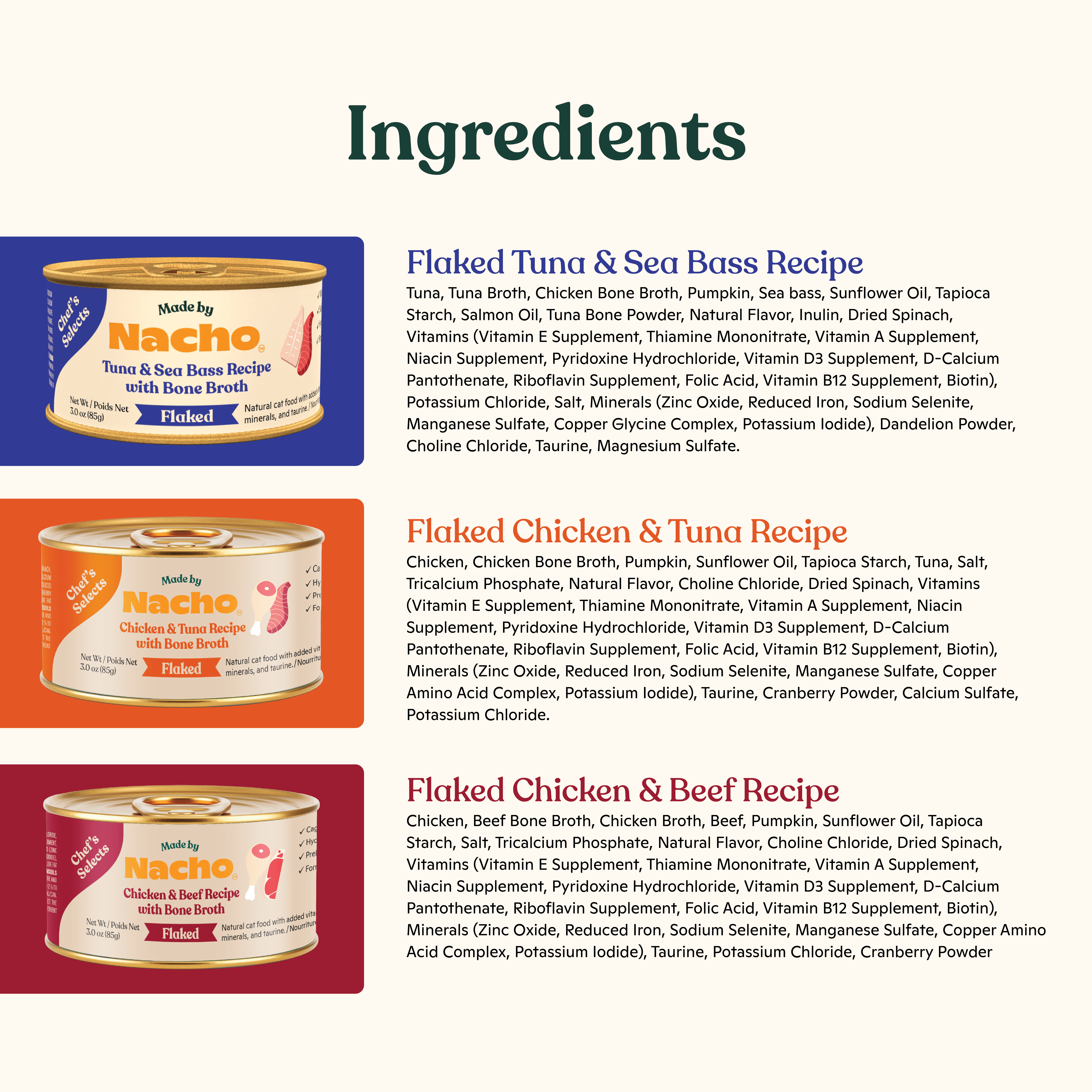 Nacho Flaked Chicken Variety Pack, 12 Count, 3oz Cans