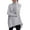 Grey, variant on RMGVDSD Womens Turtleneck Long Batwing Sleeve Asymmetric Hem Casual Pullover Sweater Knit Tops Oversized Sweaters Solid Color Comfort Pullover Sweater Tops /White