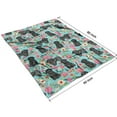 thumbnail image 4 of Bichon Dog Blue Florals Blanket,Comfortable Soft Flannel Throw Blanket,All Season,Warm Lightweight Blankets for Sofa Bed Couch Living Room Chair,60"x80"(150x200cm), 4 of 4