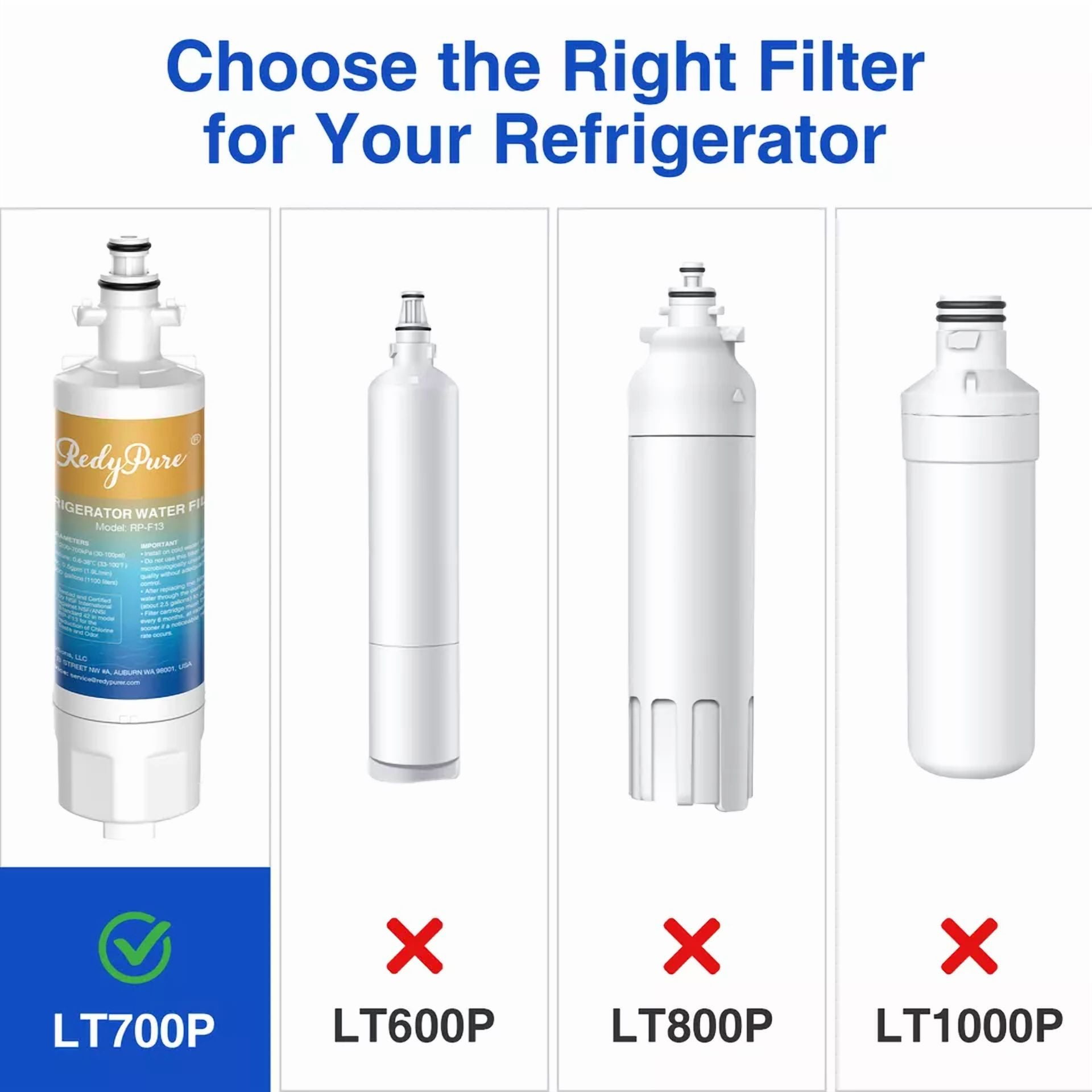 Fit For Lg Lt700P Adq36006101 Rfc0700A Rwf1200A 469690 Refrigerator Water Filter