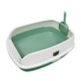 thumbnail image 2 of Caja de arena para gatos Salvador cara alta inodoro semicerrado verde, 2 of 9