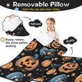 thumbnail image 3 of Halloween Pumpkins Skulls Bats and Eyeballs Toddler Nap Mats for Kids Preschool,50"x20" Sleeping Mat Bag or Kids,Toddler Sleeping Bag,Toddler Nap Mat or Daycare, 3 of 6