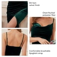 thumbnail image 4 of Vestido ajustado con pliegues ajustado, vestido ajustado con tirantes finos, vestido de fiesta para mujer, vestido ajustado con tirantes finos, muy versátil, 4 of 5