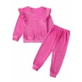 thumbnail image 6 of Girls Fall Clothes Sets Kids Casual Long Sleeve Tops + Pants Sweatsuit 2Pcs Tracksuit Outfits, Size 2-10 Years Old, 6 of 8