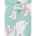 thumbnail image 3 of Carter's Child of Mine Baby and Toddler Girl One-Piece Pajamas, 2-Pack, Size 12M-5T, 3 of 5