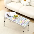 thumbnail image 2 of Mesa de camping plegable Yriuat, 91 x 41 cm, altura ajustable, diseño floral, 2 of 6