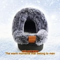 thumbnail image 5 of CHICVOMEY Unisex Fuzzy Memory Foam Slippers Moccasin Style Women Slip-On Winter House Shoes Indoor & Outdoor Comfy Slippers, 5 of 8