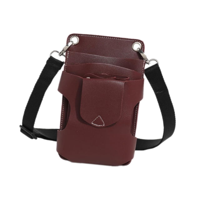 Bolsa para tijeras de peluquero Salvador riñonera estilo hipster Rojo oscuro 15 x 7 x 21,5 cm