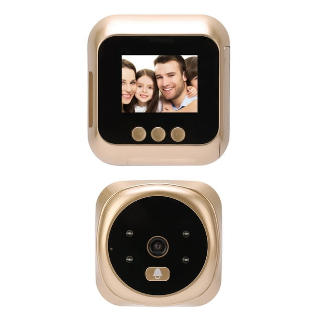 Peephole Puerta inteligente Peephole ABS HD Pantalla 160 Grados Gran Ángulo 720 Grados Cámara Peephole Peephole