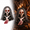 White, variant on Animated Halloween Skull Head, Moving Long Hair Hanging Skeleton with Glowing Red LED Eyes for Indoor Outdoor Party, Blue Face, 7.87 x 9.45 in