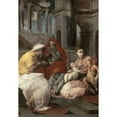 thumbnail image 3 of Primaticcio, Francesco 11x14 Black Modern Framed Museum Art Print Titled - Holy Family With St. Elizabeth and John The Baptist, 3 of 5