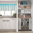 thumbnail image 5 of LALILO Kitchen Curtain Valance Tropical Beach Water Beach Rod Pocket Window Curtain 52"x 18" Set of 2, 5 of 5