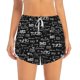 thumbnail image 2 of Balery Travel The World Pantalones cortos deportivos para mujer con forro y dos bolsillos, elásticos, para entrenamiento, gimnasio, yoga-Medium, 2 of 7