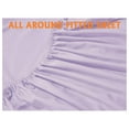 thumbnail image 5 of saney King Stripe Sheet Set - Luxury Hotel 1800 Premier Bedding Sheets & Pillowcases - Ultra Soft Breathable & Cooling Bed Sheets - Wrinkle Resistant - 6 Piece Set - King, Lavender, 5 of 7