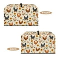 thumbnail image 4 of TSOVTHRID Rooster Chicken Sunflower Print Countertop Microwave Cover Stain-Resistant Convection Oven Cover Dust-Proof Toaster Oven Protector for Home Decor, 18.25"W x 14.5"D x 11"H, S, 4 of 7