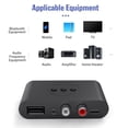 thumbnail image 3 of 2X Receptor de Audio Bluetooth 5.0 RCA 3,5mm AUX Jack Adaptador Inalámbrico de Música Estéreo con Micrófono para Kit de Coche Amplificador de Altavoz, 3 of 5