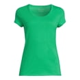 thumbnail image 5 of No Boundaries Scoop Neck Tee with Short Sleeves, 1 or 3-Pack, Women’s, 5 of 5