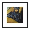 thumbnail image 1 of Bisi Fabbri Aviator Pilot Ricordo Chavez Painting 8X8 Inch Square Wooden Framed Wall Art Print Picture with Mount, 1 of 4