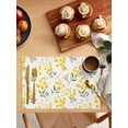 thumbnail image 5 of Yellow Flowers Spring Placemats Set of 4, Elegant Farmhouse Botanical Placemats for Dining Table, Place Mats for Kitchen Tabletop, Waterproof Wipeable Dining Table Mats Set, 5 of 9