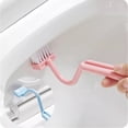 thumbnail image 3 of Extended Reach Curved Toilet Brush for Rim and Corner Cleaning with Long Handle Design, 3 of 6