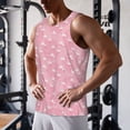 thumbnail image 5 of KLL Flamingos and Flowers Print Men's Muscle Gym Workout Stringer Tank Tops Bodybuilding Fitness T-Shirts Tank Tops Men-X-Large, 5 of 7
