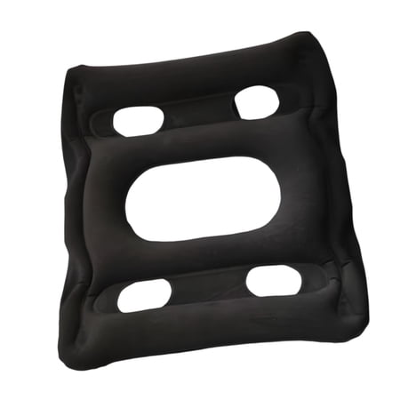 Wswqop Inflatable Donut Cushion Portable Chair Cushions Lightweight Innovative Seat Pad black