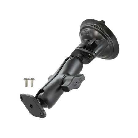 Ram Mount Twist Lock Suction Cup Mount for the Lowrance AirMap 2000c Aviation GPS (Black), Consists of a 3.25