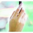 thumbnail image 4 of 10k Yellow Gold Ring open band Moissanite diamond Engagement Ring Gift For Her Women's Jewelry, 4 of 5