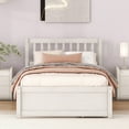 thumbnail image 3 of Miniyam Wood Twin Bed with Storage Drawers for Kids and Teens, White, 3 of 7