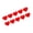 Red, variant on 10PCS Reflective Heart Car Stickers Waterproof Decorative Decals Removable For Vehicle Exterior Scratch Cover Adhesive