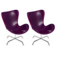 thumbnail image 3 of 2Pcs Miniature Plastic Chair Miniature Armchair Backrest Swivel Chair Miniature House Decor, 3 of 9