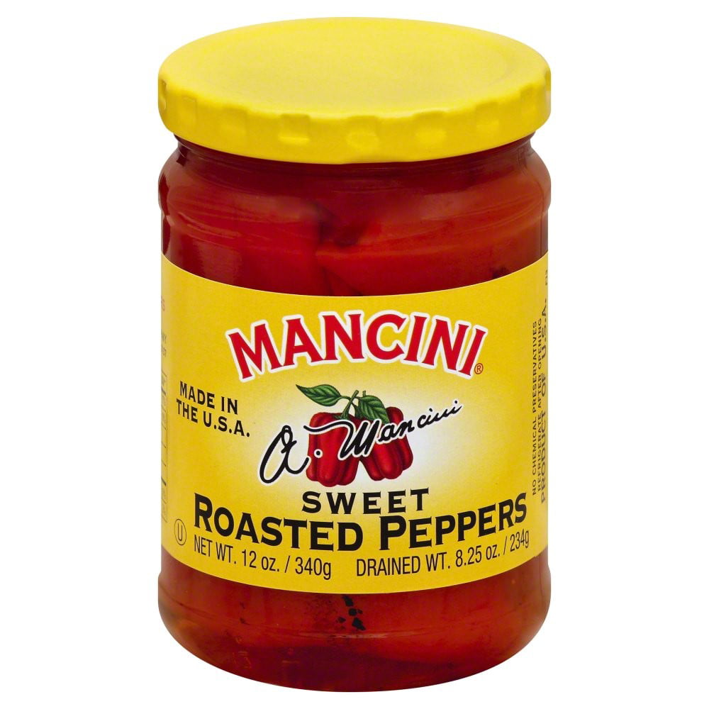 Mancini Sweet Roasted Red Peppers 29 oz. Cans, 12/Case