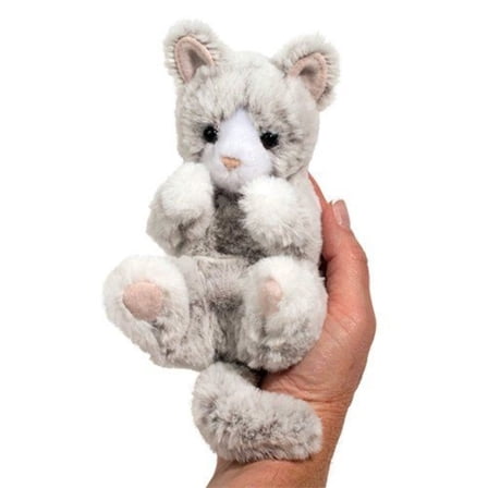 Douglas Cuddle Toys Gray Kitten Lil' Baby Handful Plush Stuffed Animal Toy, 6"