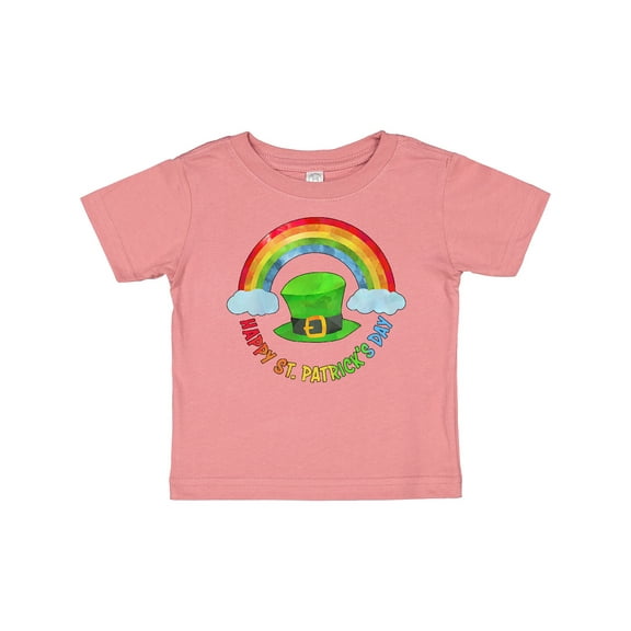 Inktastic Happy St. Patrick's Day Rainbow and Hat Boys or Girls Baby T-Shirt