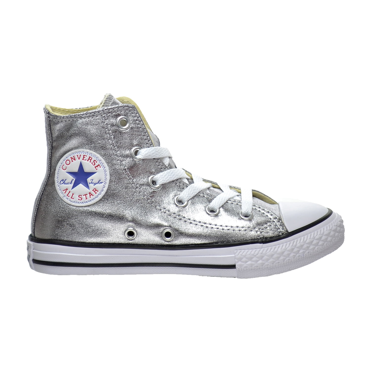 Chuck Taylor All Star High Top Little Kid's Shoes Metallic Gunmetal -