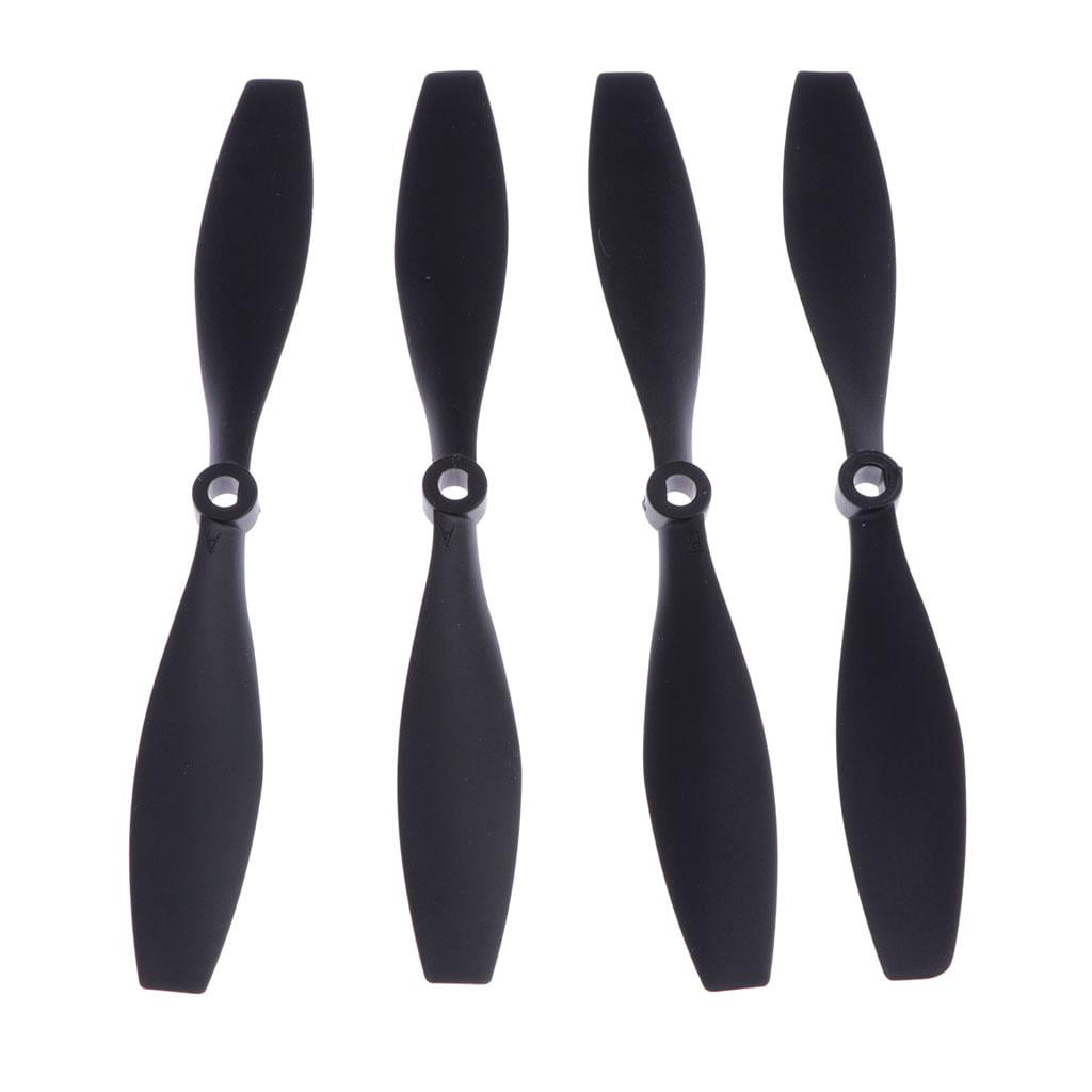 Pack of 4 RC Airplane Propellers for  X420 FPV RC Airplane Spare Parts Black 