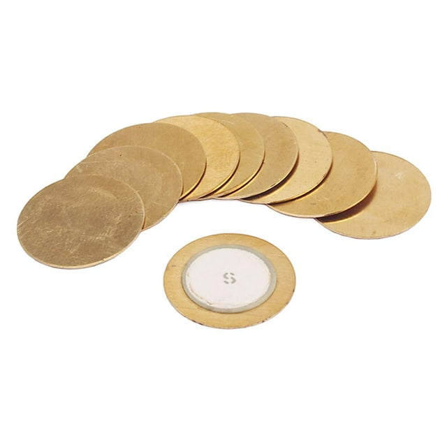 TISHITA 10 Pack 29mm Piezo Electronic Disc Pickup pour Guitare Acoustique Mandoline Ukulele