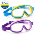 thumbnail image 3 of 2 Pack Goggles for Kids Toddler 3-15, Anti Fog No Leak Clear Swim Goggles for Boys Girls Pool Beach Swimming, 3 of 10