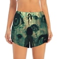 thumbnail image 4 of Lsque Eyes Watching In The Dark Printed Women's Running Shorts with Liner Pockets,Elastic Quick Dry Workout Athletic Gym Yoga Shorts,Womens High Waist Shorts-Medium, 4 of 9