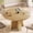 Natural, variant on Laisnet 47" Round Dining Table for 6, Modern Wooden Dinner Table for Kitchen Living Room, Black
