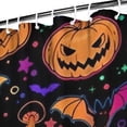 thumbnail image 3 of Colorful Halloween Pattern Shower Curtain 72"x84" ,Bathroom Decorative Shower Curtains Set with 12 Hooks,Modern Waterproof Washable Shower Curtain, 3 of 6