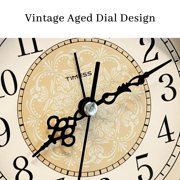 TIMESS Alarm Clock Quartz Analog Vintage Alarm Clocks, Travel Size