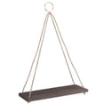 thumbnail image 4 of Rustic Hanging Swing Rope Shelves Wood Hanging Shelves For Wall Macrame Rope Wooden Floating Shelves Indoor BoHo Plant Shelf Swing Storage Shelves, 4 of 8