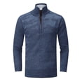 thumbnail image 1 of Gibobby Suéter cuello de tortuga hombre Suéter para hombre de peso medio ajuste clásico de algodón cuello redondo para hombre(Azul,XG), 1 of 4