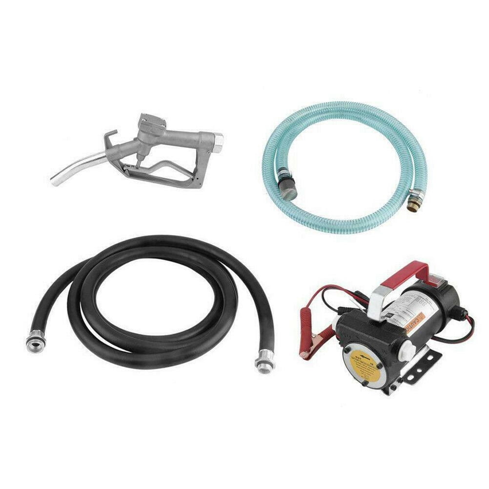 1 Set Electric Fuel Transfer Pump Diesel Kerosene Oil Pump 12V (Random