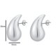 thumbnail image 4 of Pendientes de gota de agua dorada, nicho, pendientes de diseño avanzado europeo y americano, pendientes de temperamento únicos, 4 of 5