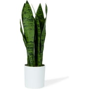 Fake Snake Plant Faux Snake Plant,Large Faux Sansevieria Plant Artificial With 7